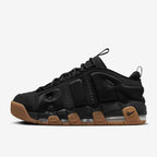 NIKE AIR MORE UPTEMPO LOW BLACK GUM
