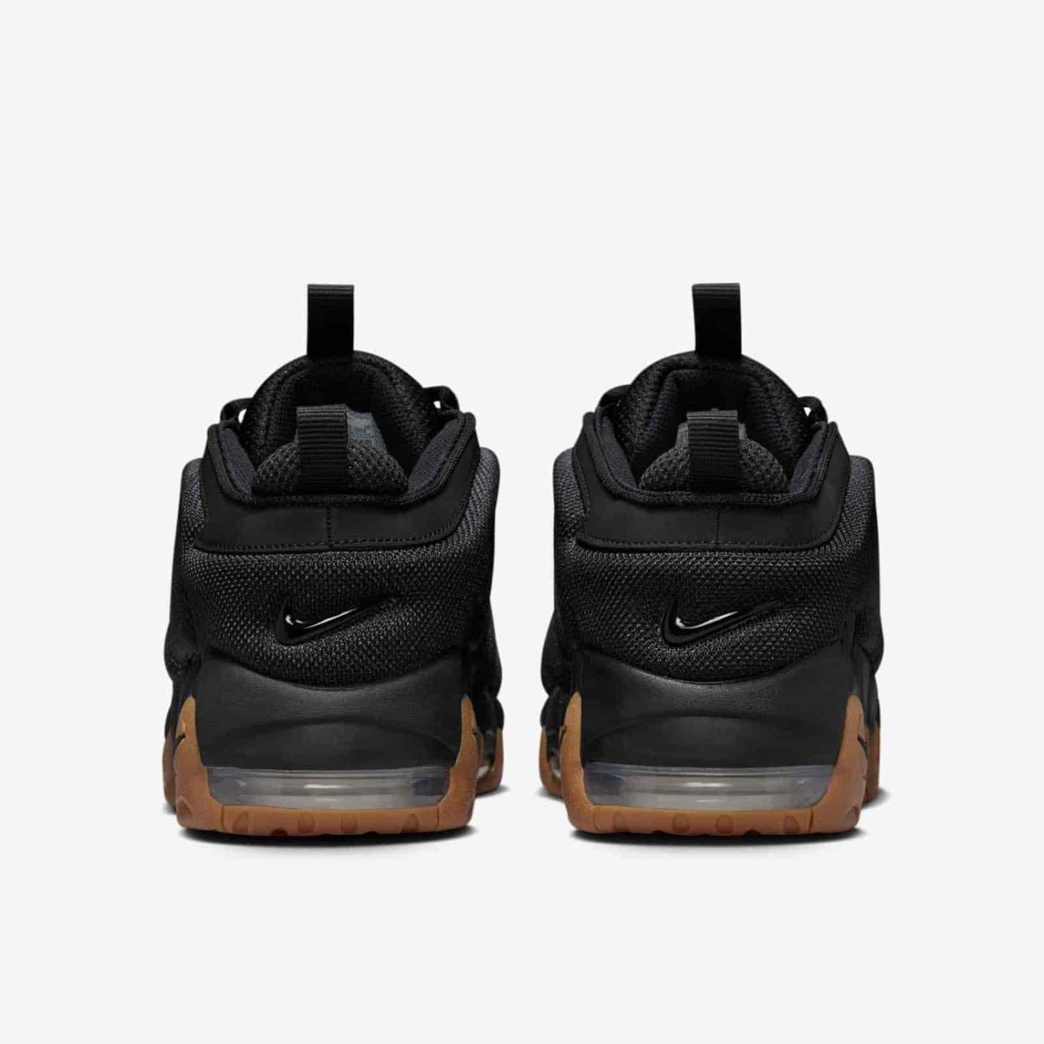 NIKE AIR MORE UPTEMPO LOW BLACK GUM