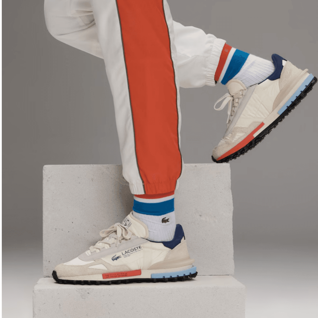 LACOSTE ELITE ACTIVE WHITE NAVY