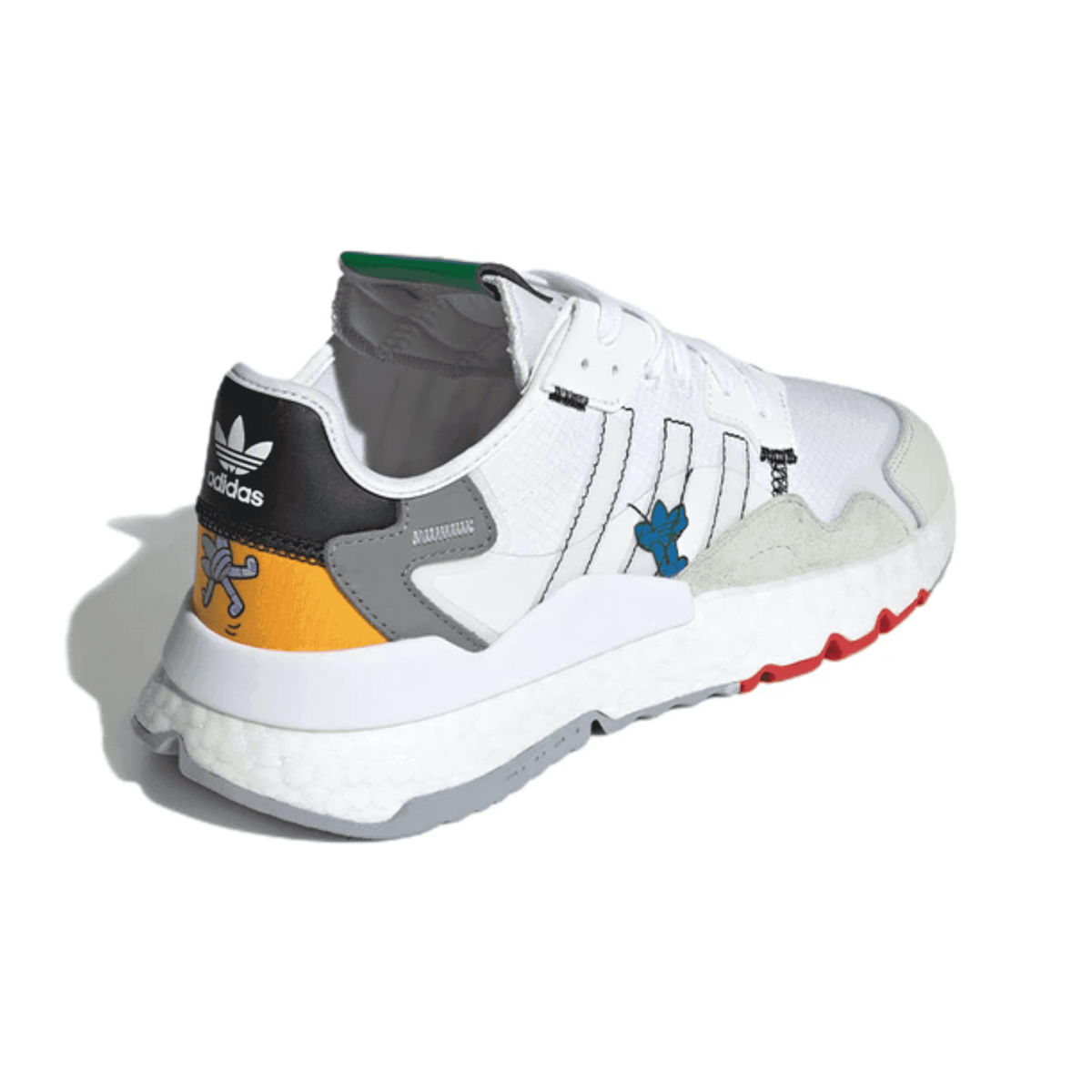 ADIDAS NITE JOGGER  WHITE GRAFFITY