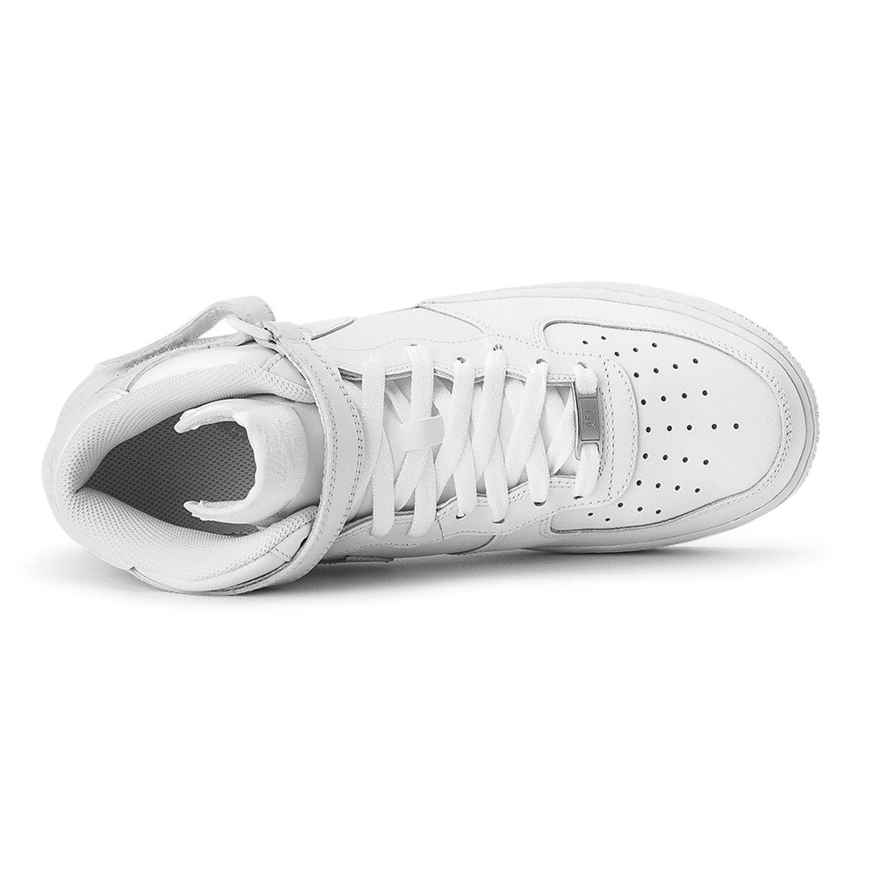 NIKE AIR FORCE 1 MID TRIPLE WHITE