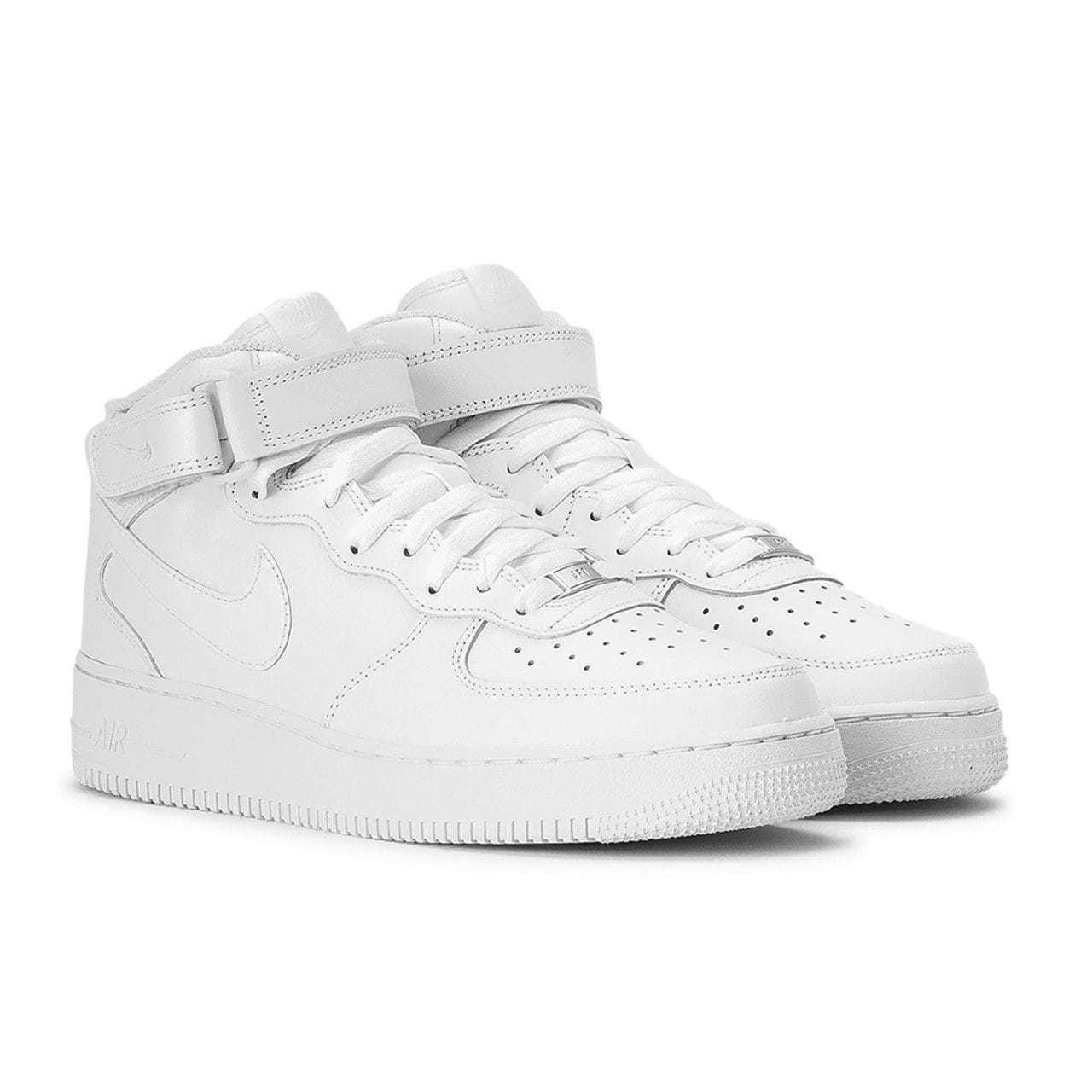 NIKE AIR FORCE 1 MID TRIPLE WHITE