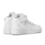 NIKE AIR FORCE 1 MID TRIPLE WHITE