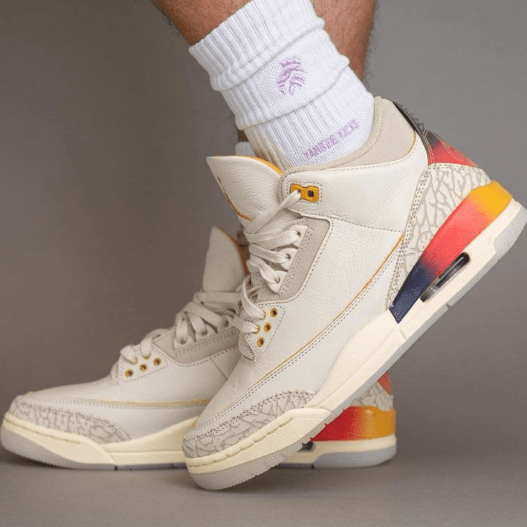 AIR JORDAN RETRO 3 J BALVIN SUNSET