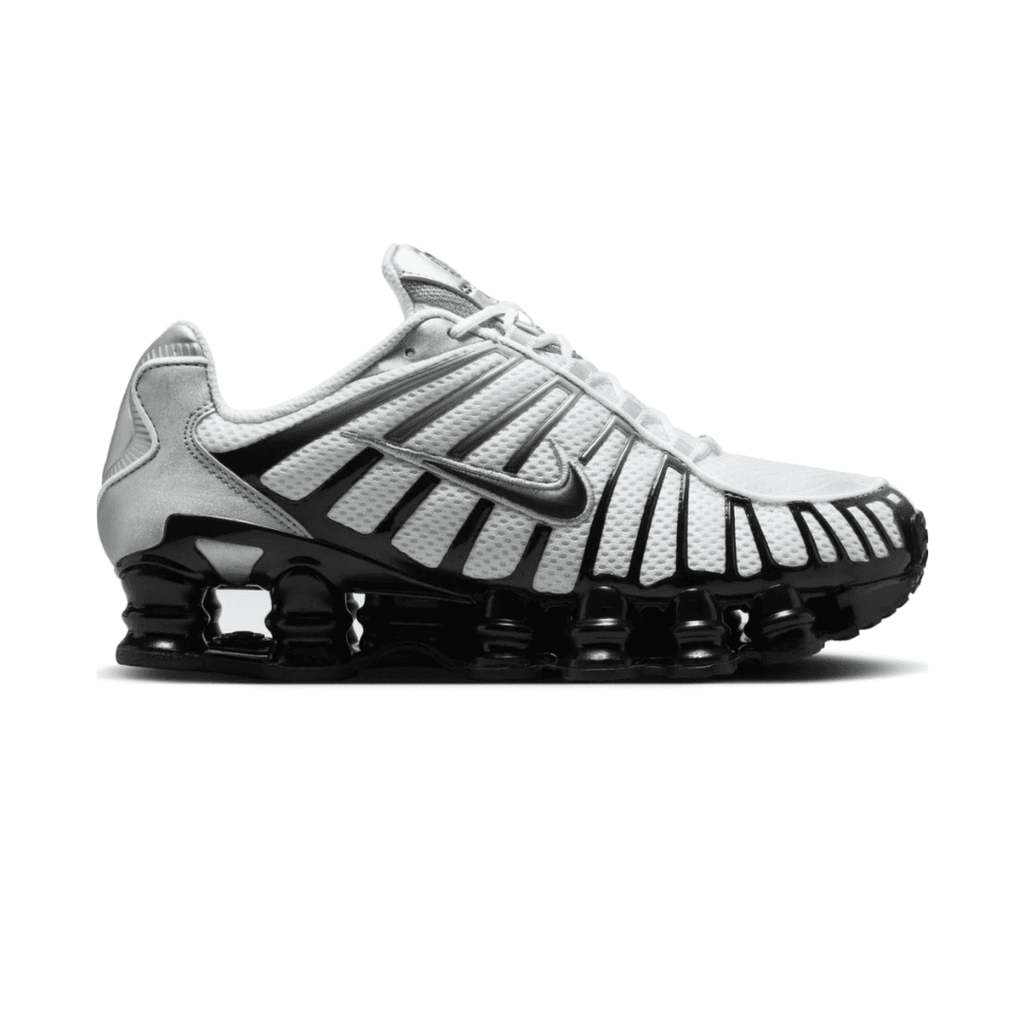NIKE SHOX METALLIC SILVER BLACK