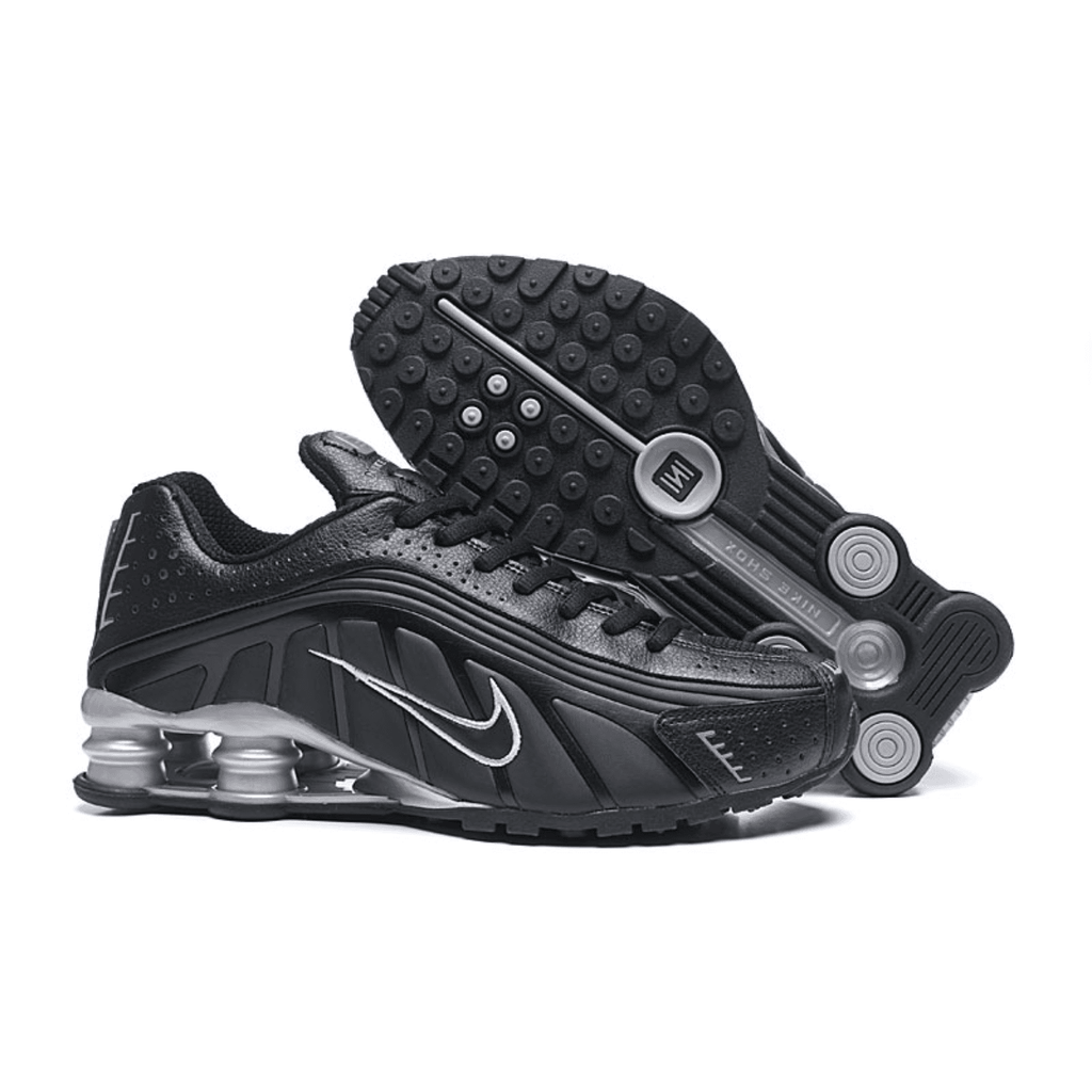 NIKE SHOX R4 BLACK SILVER