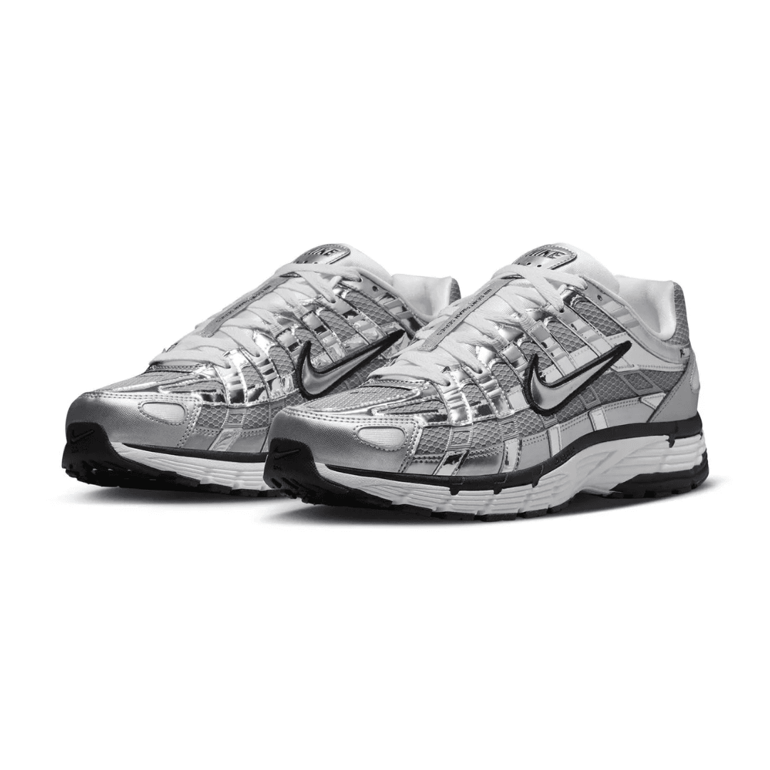 NIKE P-6000 METALLIC SILVER BLACK
