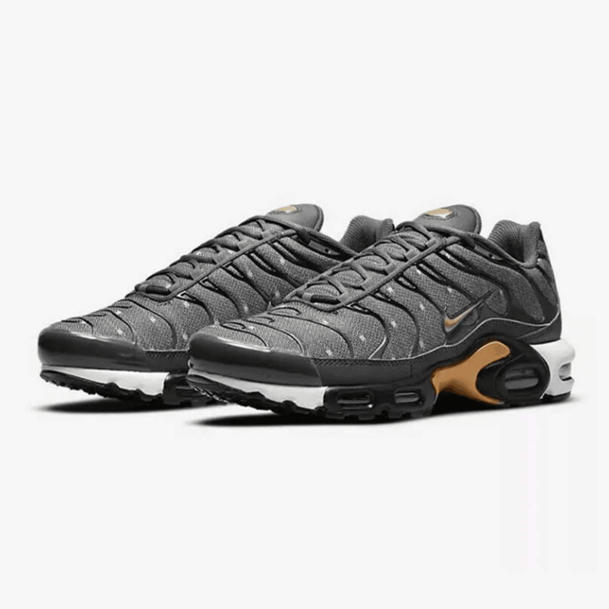 NIKE AIR MAX PLUS GRAY GOLD
