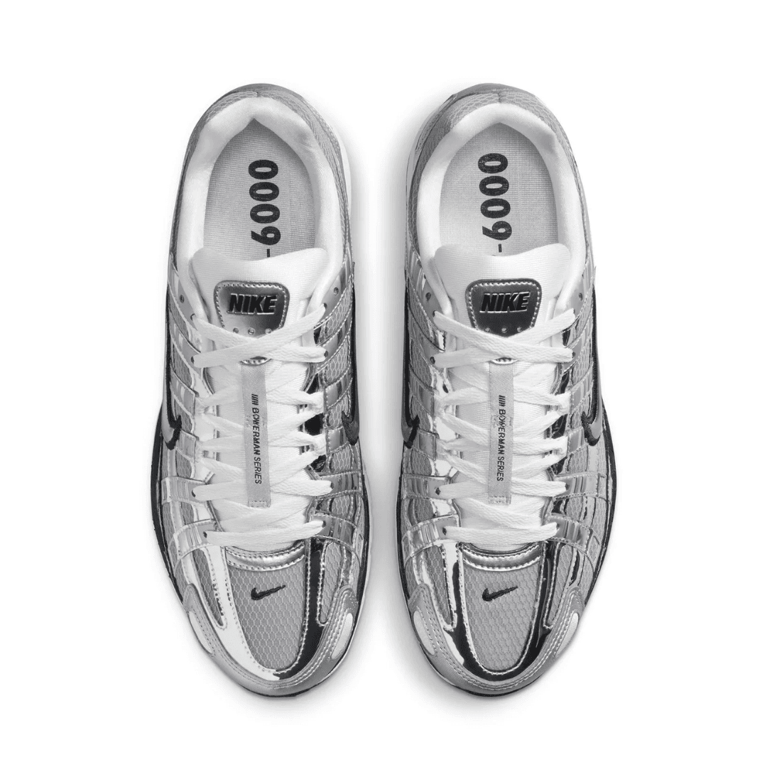 NIKE P-6000 METALLIC SILVER BLACK