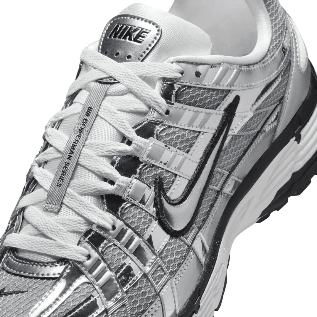 NIKE P-6000 METALLIC SILVER BLACK