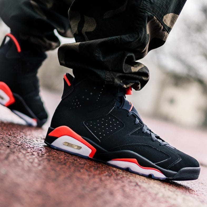 AIR JORDAN RETRO 6 BLACK INFRARED