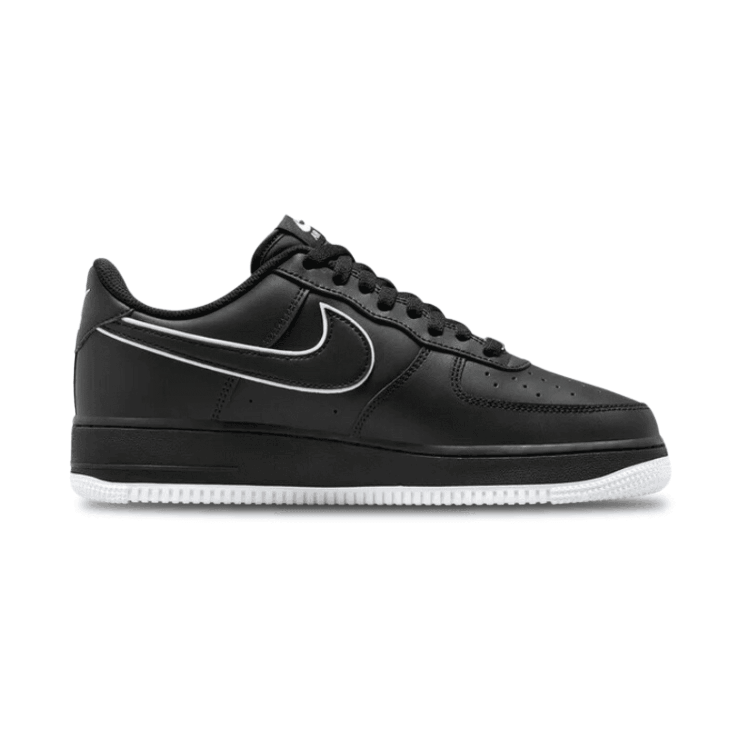 NIKE AIR FORCE 1 BLACK WHITE SOLE