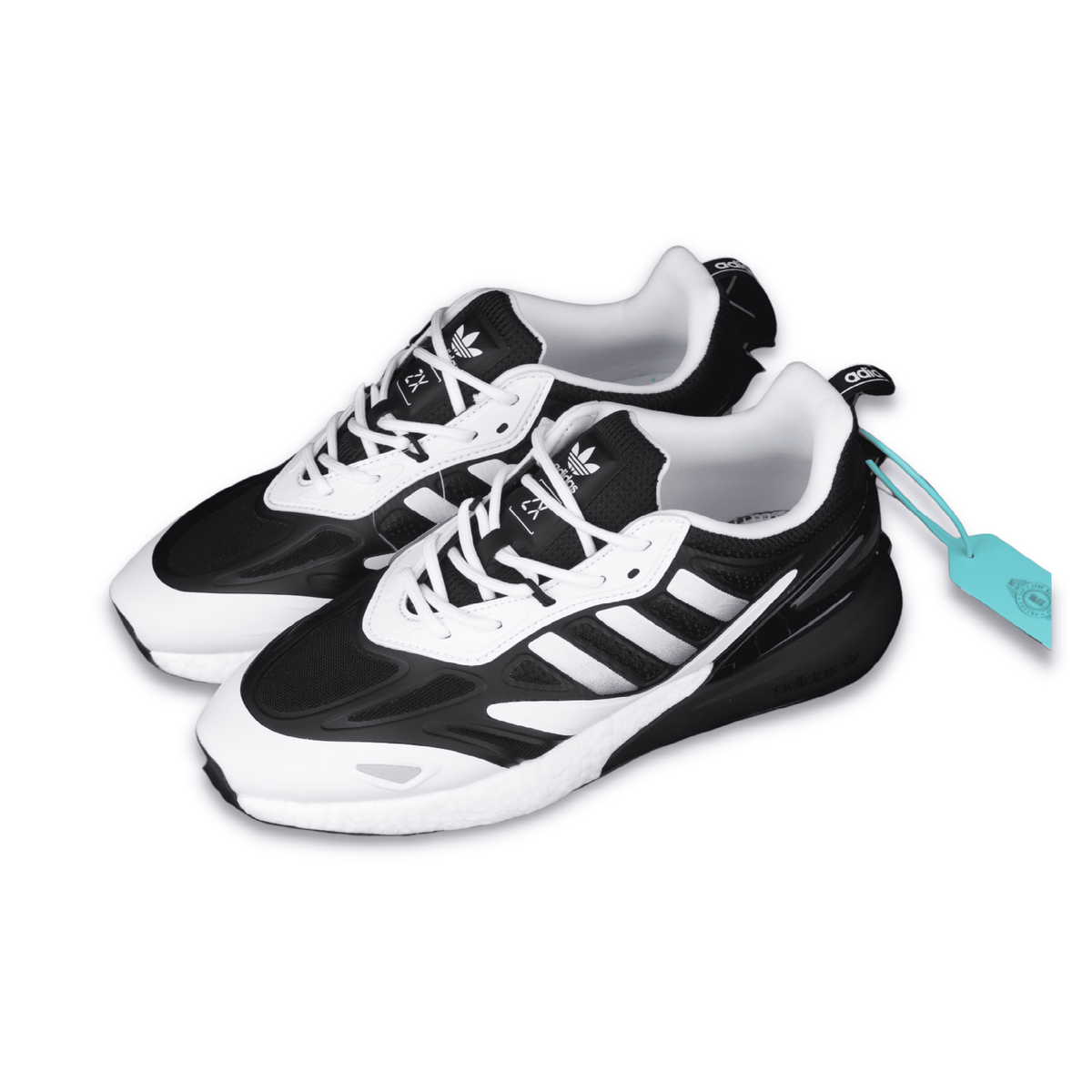 ADIDAS ZX 2K BOOST 2.0 WHITE BLACK