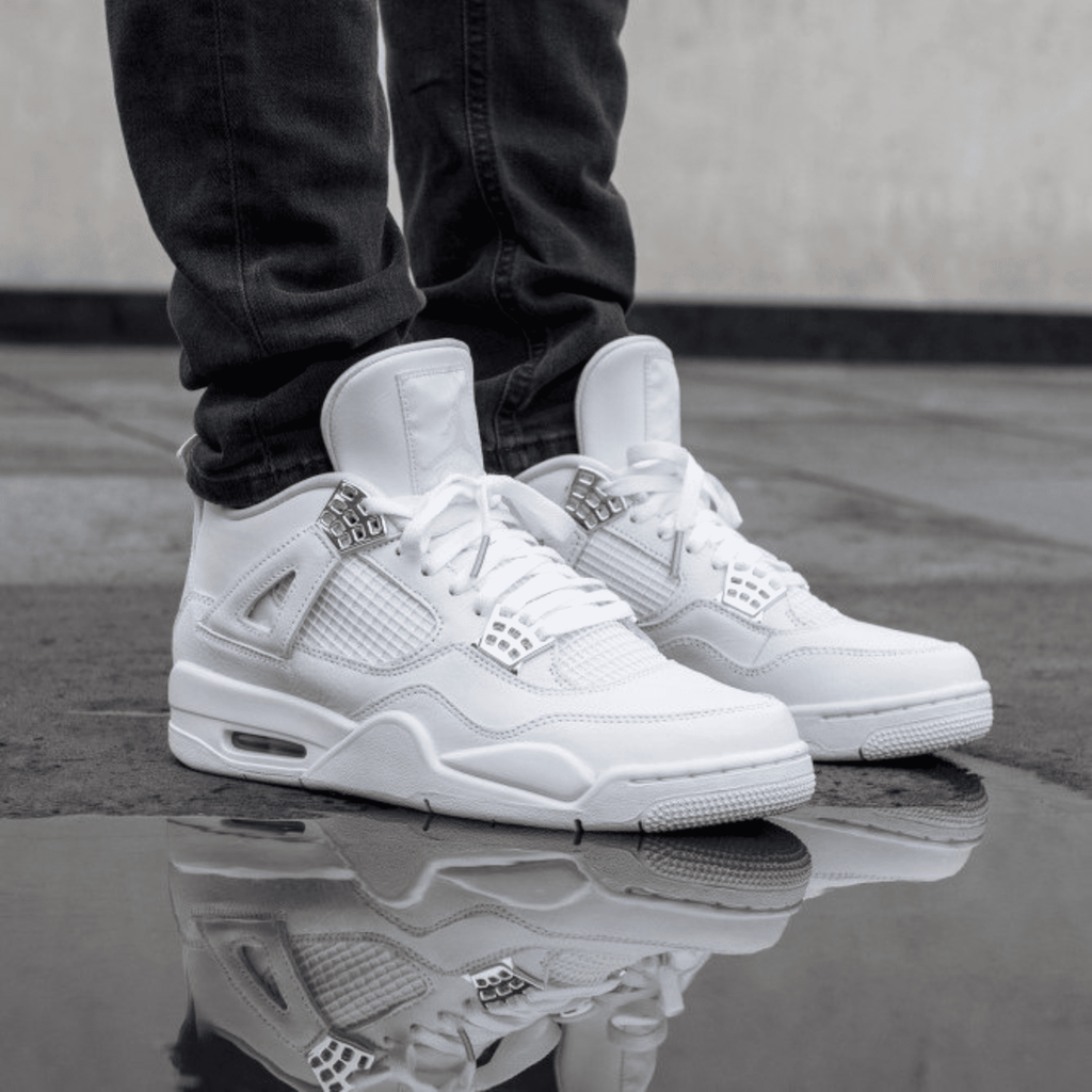 AIR JORDAN RETRO 4 METALLIC SILVER