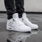 AIR JORDAN RETRO 4 METALLIC SILVER