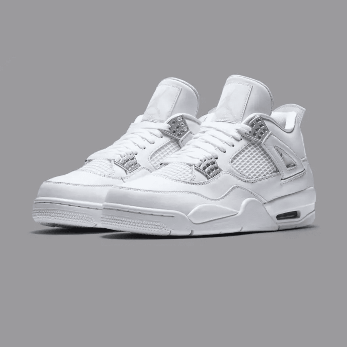 AIR JORDAN RETRO 4 METALLIC SILVER