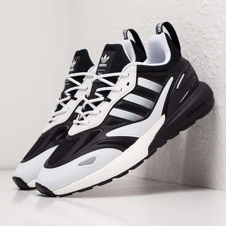 ADIDAS ZX 2K BOOST 2.0 WHITE BLACK