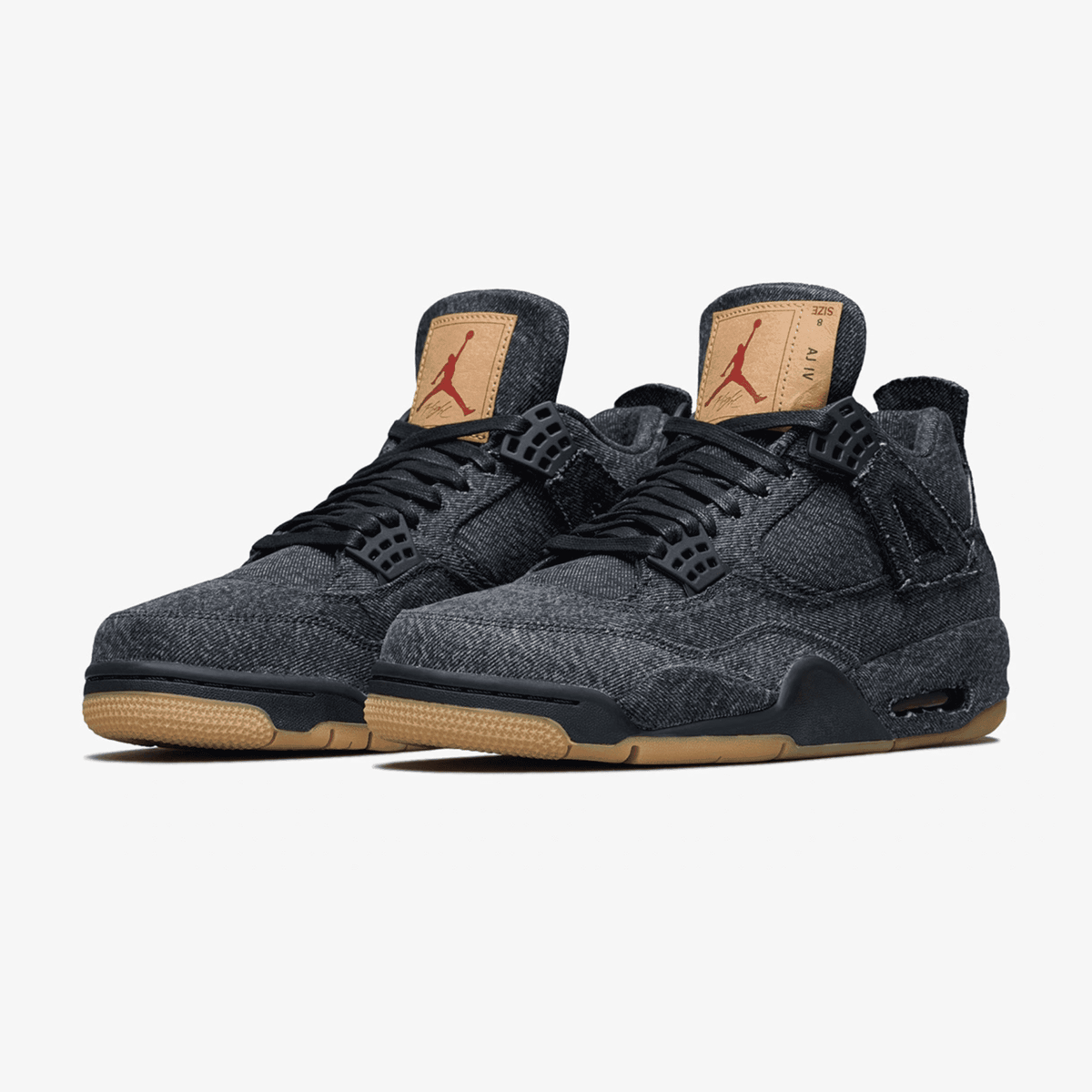 AIR JORDAN RETRO 4 LEVIS BLACK