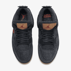 AIR JORDAN RETRO 4 LEVIS BLACK
