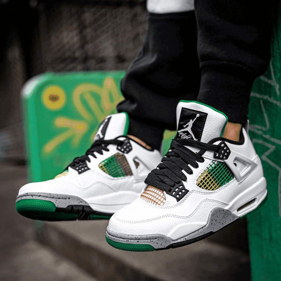 AIR JORDAN RETRO 4 LUCID GRID RASTA