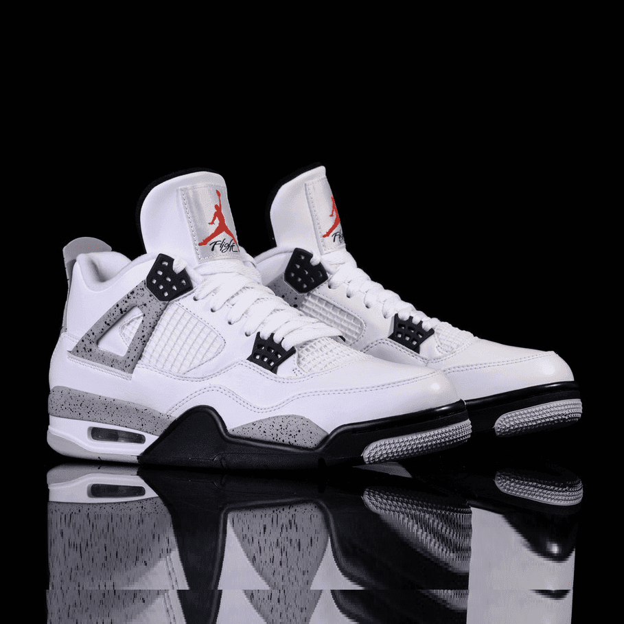 AIR JORDAN RETRO 4 WHITE CEMENT