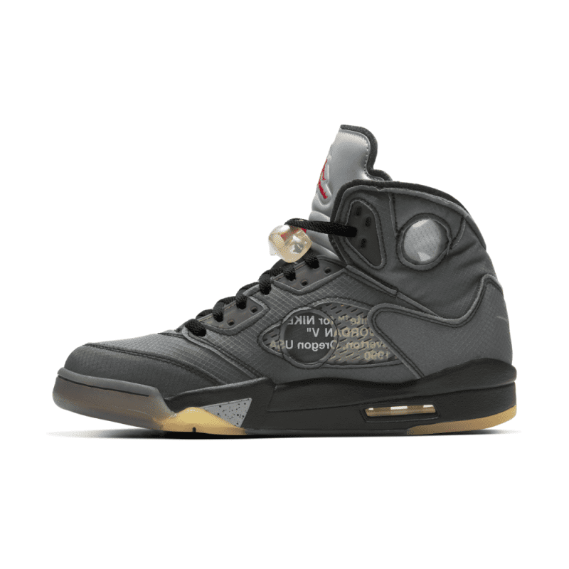 AIR JORDAN RETRO 5 OFF WHITE BLACK