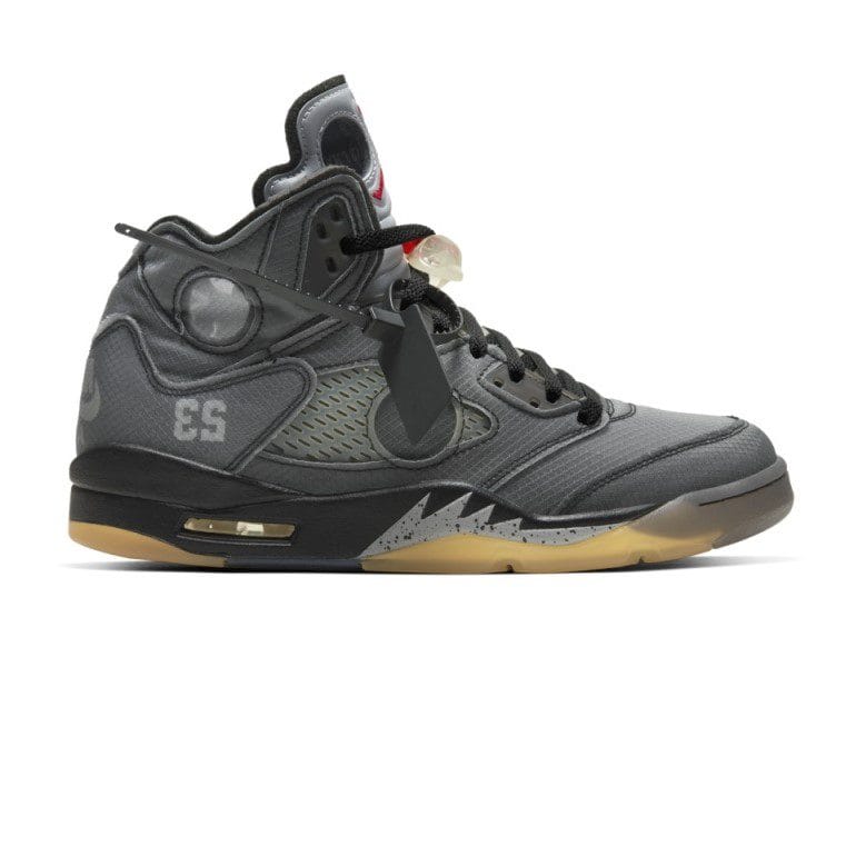 AIR JORDAN RETRO 5 OFF WHITE BLACK
