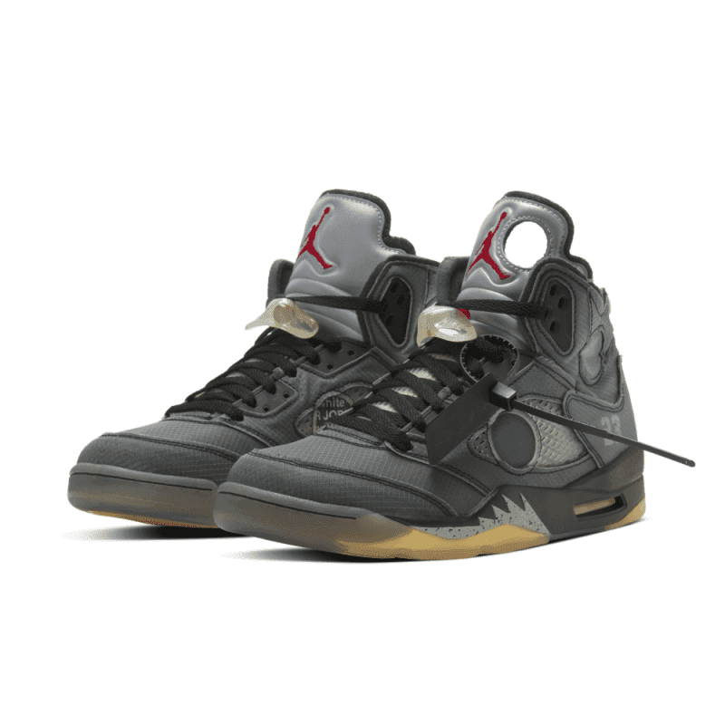 AIR JORDAN RETRO 5 OFF WHITE BLACK