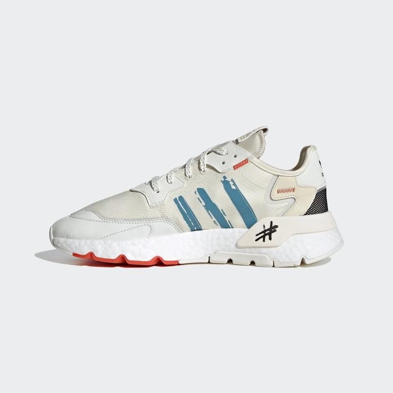 ADIDAS NITE JOGGER BEIGE WITH DETAILING