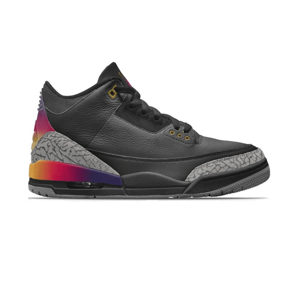 AIR JORDAN RETRO 3 J BALVIN BLACK - Golden Store